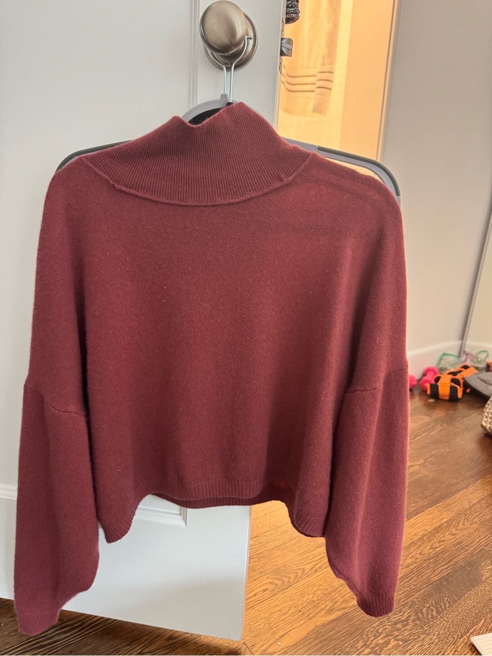 Free people cashmere mock neck sweater